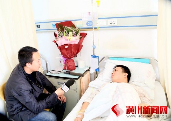 胡阳海接受中央电视台记者采访