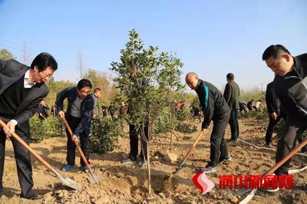 潢川县开展全民冬季义务植树活动